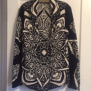 Cotton sweater jacket